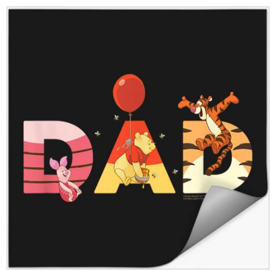 Disneyss Winnie The Pooh And Friends Dad Fathers Day Birthday Stickers