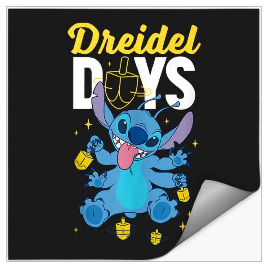 Disney Lilo & Stitch Hanukkah Dreidel Days Tank Top Stickers