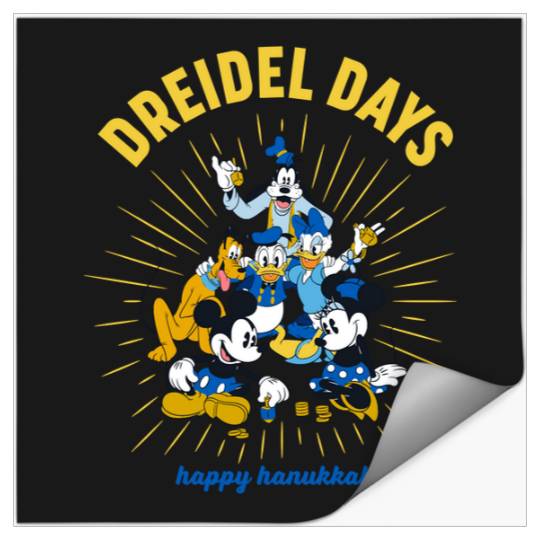 Disney Mickey & Friends Happy Hanukkah Dreidel Days Stickers