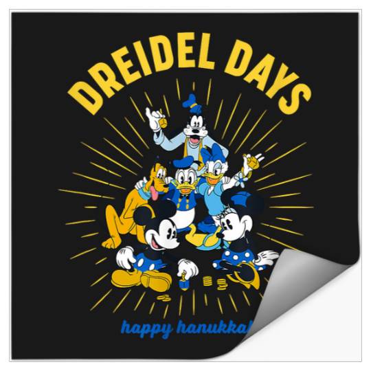 Disney Mickey & Friends Happy Hanukkah Dreidel Days Stickers