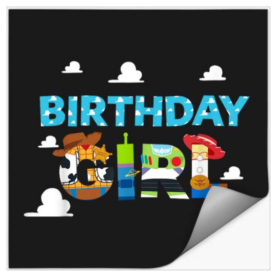 Disneyss And Pixarss Toy Story Clouds Birthday Girl Stickers