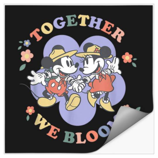 Discover Disney Mickey and Minnie Mouse Together We Bloom Stickers