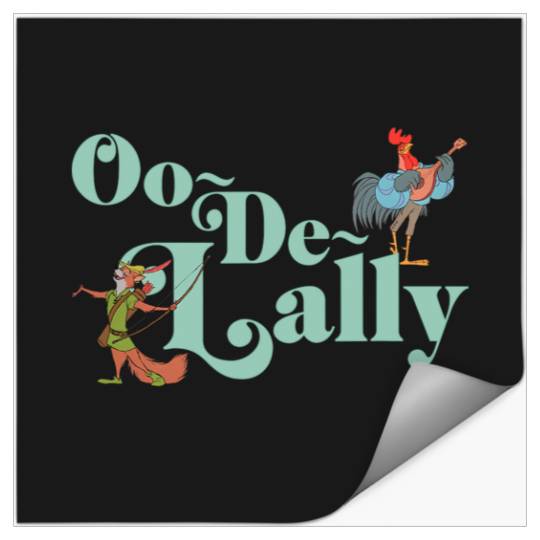 Disney Robin Hood Oo-De-Lally Iconic Quote Chest Text Logo Stickers