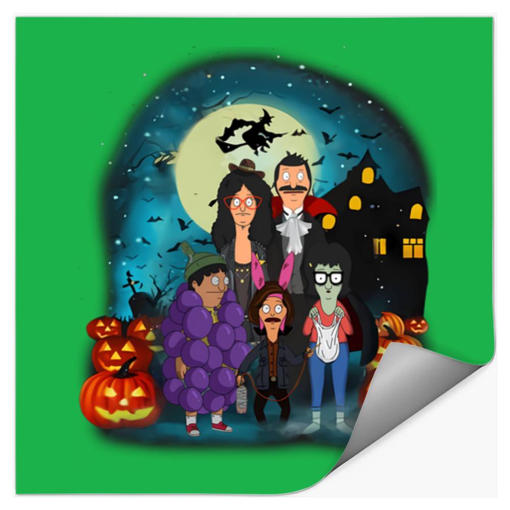 -Halloween-Bobs-Burgers-Family T-Shirt Stickers