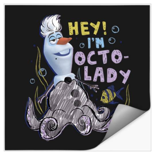 Disney Olaf Presents Ursula Costume Sketch Stickers