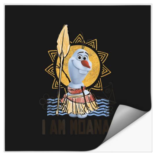 Disney Olaf Presents Moana Costume Sketch Stickers