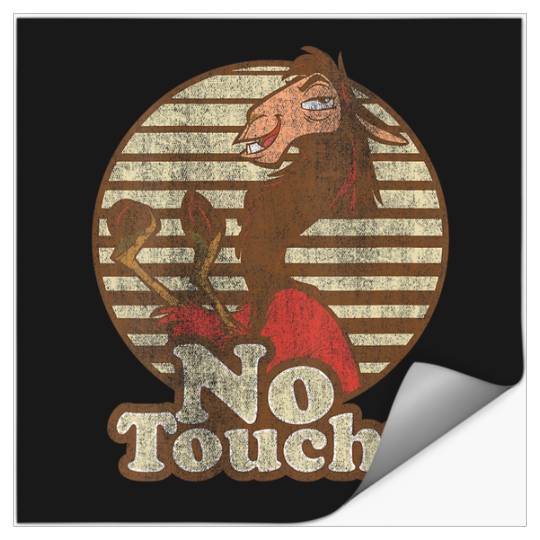 Womens Disney The Emperor's New Groove Kuzco Llama No Touchy V-Neck Stickers
