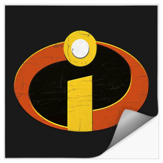 Disney Pixarss The Incredibles Distressed Super Emblem Stickers