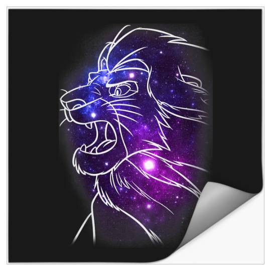 Disneyss Lion King Mufasa Galaxies Graphic Stickers