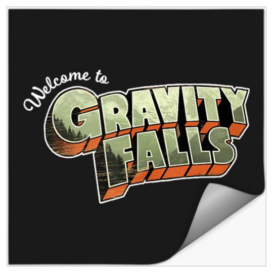 Disneyss Gravity Falls Welcome To Gravity Falls Logo Stickers
