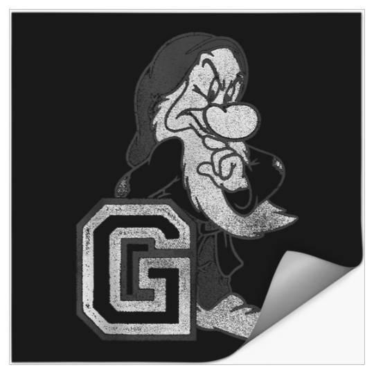 Disneyss Snow White And Seven Dwarfs Grumpy Stickers