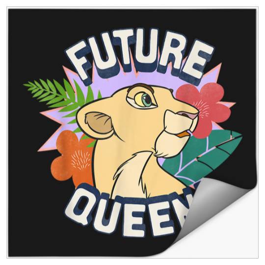 Disneyss Lion King Nala Future Queen Flowers Graphic Stickers