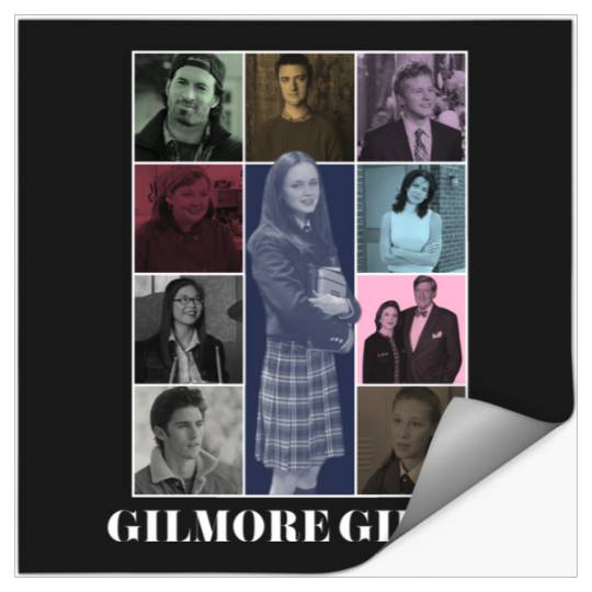 Gilmore Girls Eras Tour Poster (White Print) Stickers