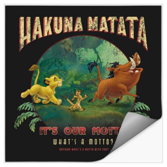 Disneyss Lion King Hakuna Matata Motto Simba Timon Pumbaa Stickers