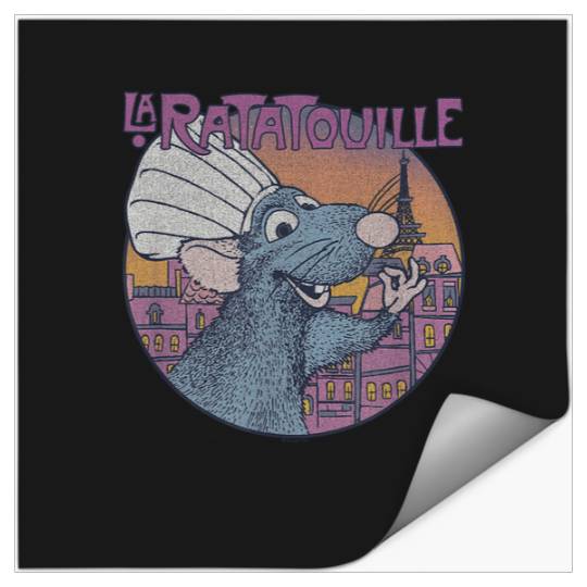Disney Pixar Ratatouille Bon Appetit Circle Sign Stickers