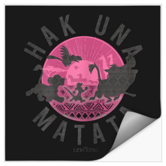 Disneyss Lion King Simba Silhouette Hakuna Graphic Stickers