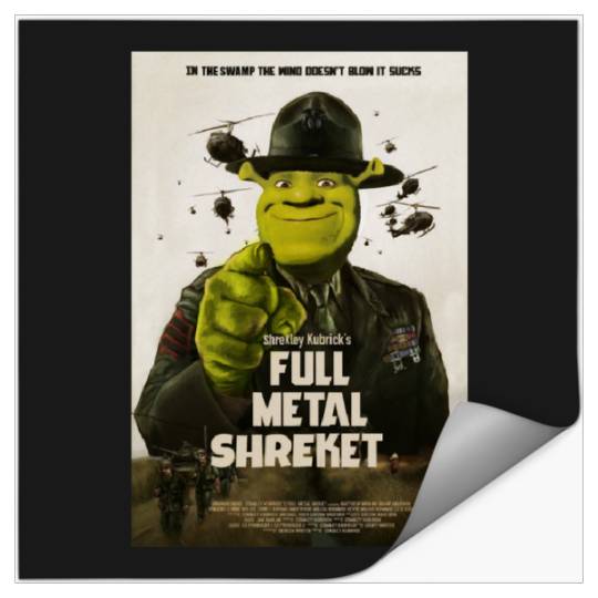Full Metal Shreket  2: Shrek Same Swamp Forever , Shrek Shirt, Disney Fiona Princess , Shrek,Shrek Stickers