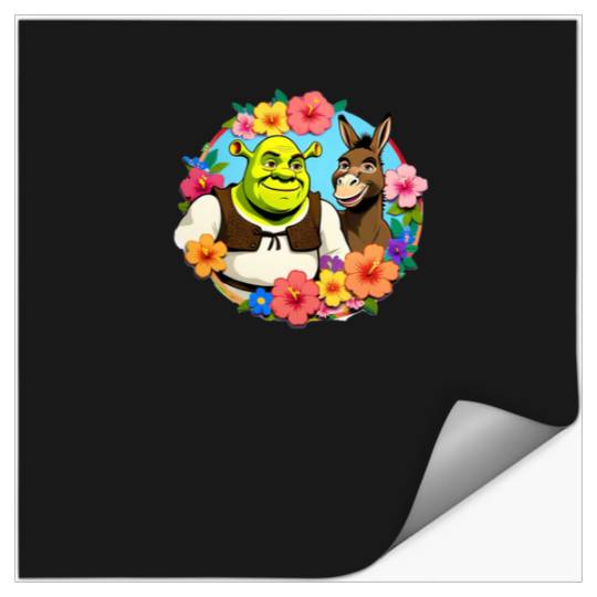 Shrek and Donkey Best Friends Forever  : Shrek Same Swamp Forever , Shrek Shirt, Disney Fiona Princess , Shrek,Shrek Stickers