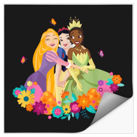 Disney Princess Rapunzel Snow White Tiana Spring Stickers