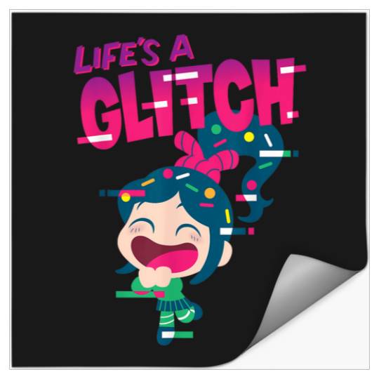 Disney Ralph Breaks the Internet Vanellope Glitc Stickers