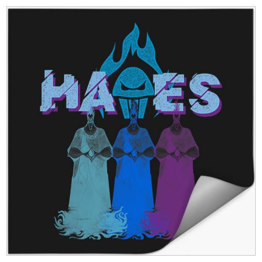 Disney Villains Hades Multicolor Evil Shot Distressed Stickers