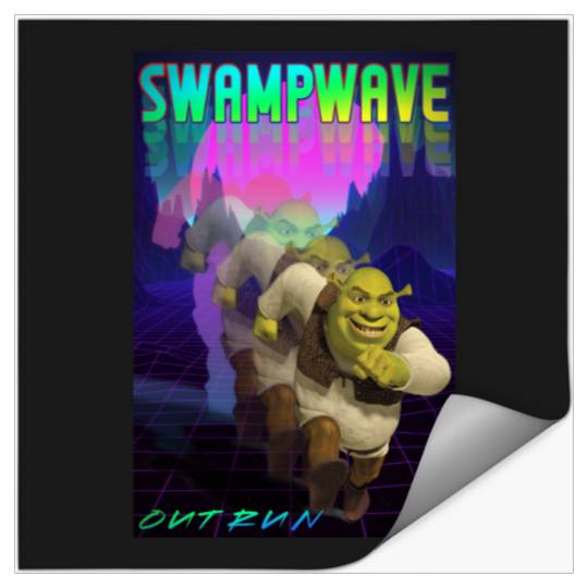 S W A M P W A V E  1: Shrek Same Swamp Forever , Shrek Shirt, Disney Fiona Princess , Shrek,Shrek Stickers
