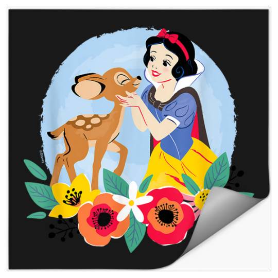 Disneyss Princess Floral Snow White Deer Stickers
