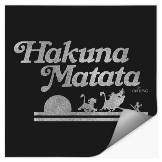 Disneyss Lion King Hakuna Matata Silhouette Stickers