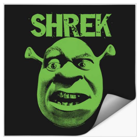 Shrek Grumpy Green Comic Big Face  : Shrek Same Swamp Forever , Shrek Shirt, Disney Fiona Princess , Shrek,Shrek Stickers