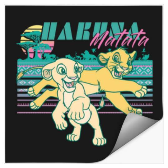 Disneyss Lion King Retro Simba Nala 90s Hakuna Matata Stickers
