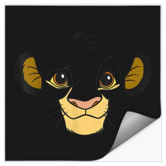 Disneyss Lion King Simba Faces Halloween Stickers