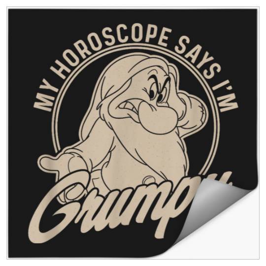 Discover Disneyss Snow White And The Seven Dwarfs I'm Grumpy Stickers
