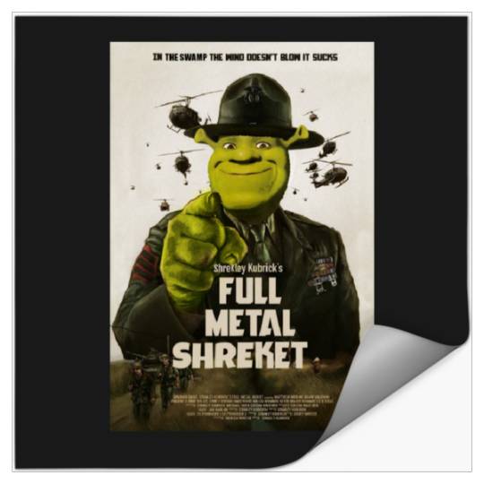 Full Metal Shreket  1: Shrek Same Swamp Forever , Shrek Shirt, Disney Fiona Princess , Shrek,Shrek Stickers