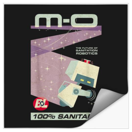 Disney Pixar WallE MO Future Of Sanitation Robot Stickers