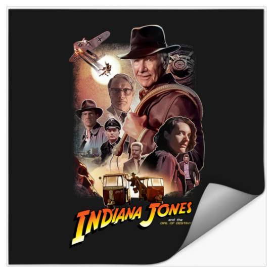 Vintage Indiana Jones and the Dial of Destiny, Disney Indiana Jones , Vintage Disney Movie Stickers