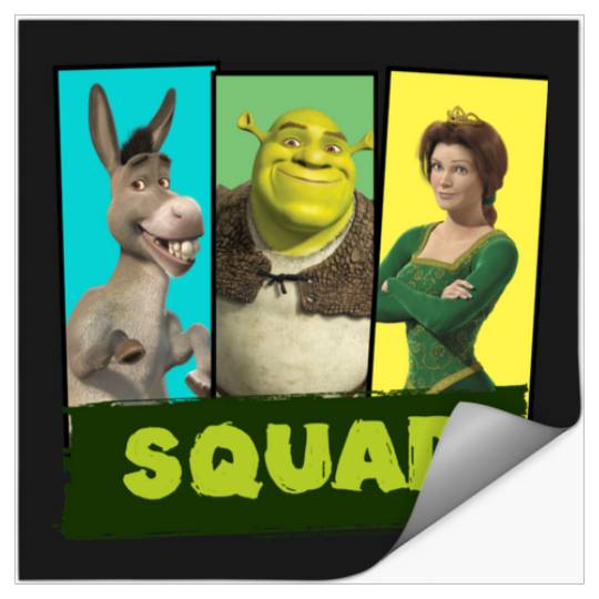 Discover Shrek Squad Colorful Portrait Panels  : Shrek Same Swamp Forever , Shrek Shirt, Disney Fiona Princess , Shrek,Shrek Stickers