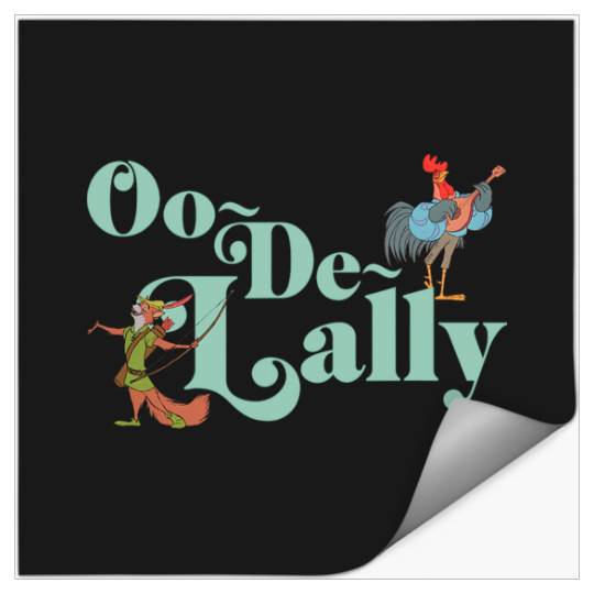 Disney Robin Hood Oo-De-Lally Iconic Quote Chest Text Logo Stickers