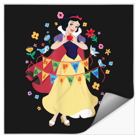 Disneyss Princess Snow White Happy Birthday Stickers