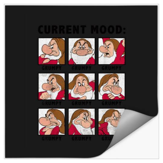Disney Snow White Current Mood Always Grumpy Gra Stickers
