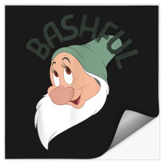 Disneyss Snow White And The Seven Dwarfs Bashful Big Faces Stickers