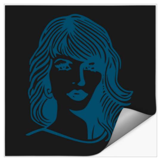 Discover Minimalist cartoon TS Face  : Vintage Taylor The Eras Tour , The Eras Tour Taylor Version, THE ERAS TOUR , Taylor Stickers