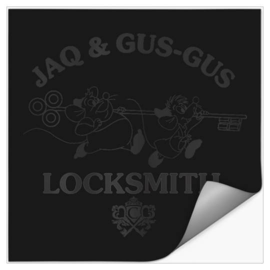 Discover Disneyss Cinde Jaq Gus Locksmith Run Big Chest Poster Stickers