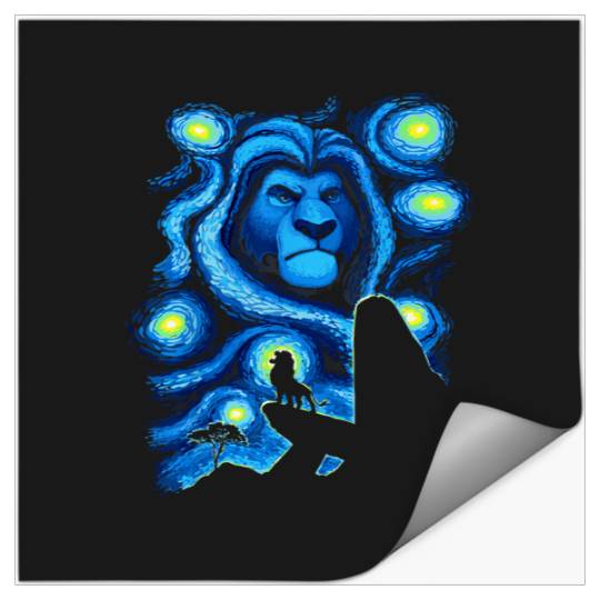 Disney The Lion King Mufasa Starry Night Pride R Stickers