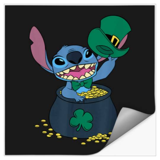 Disney Stitch Pot Of Gold Shamrock St Patrick 39 Stickers