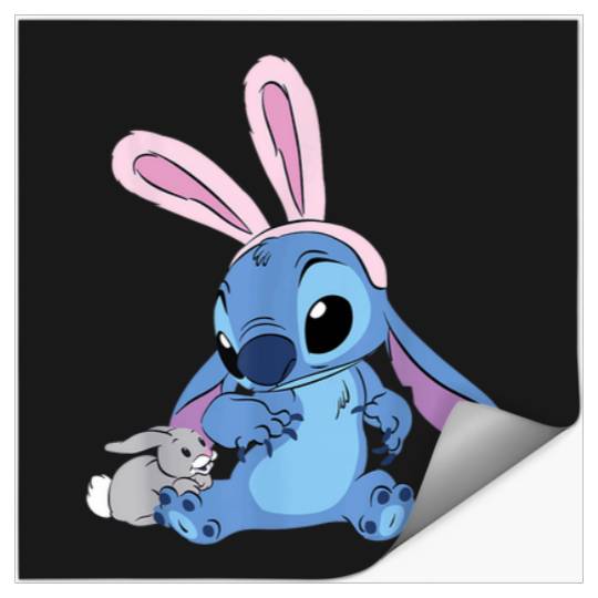 Disney Stitch With Easter Bunny Shoes Amp Jewelr Stickers