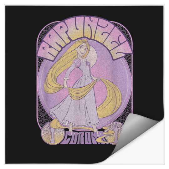 Disney Tangled Rapunzel Seventies Retro Poster Stickers