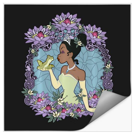 Discover Disney Princess And The Frog Tiana Floral Frame Portrait Stickers