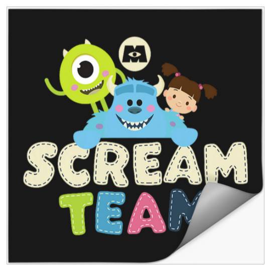 Disney Pixarss Monsters Inc Scream Team Adorable Chibi Style Stickers