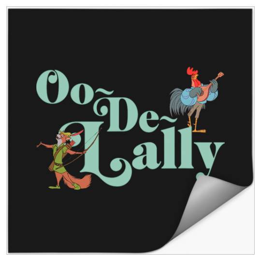 Disney Robin Hood Oo-De-Lally Iconic Quote Chest Text Logo Stickers