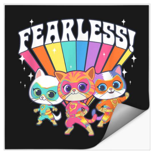 Disney SuperKitties SuPurr Charged Fearless Grou Stickers